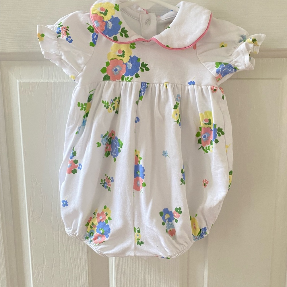 NWOT TBBC Floral Baby Romper 0-6 mo